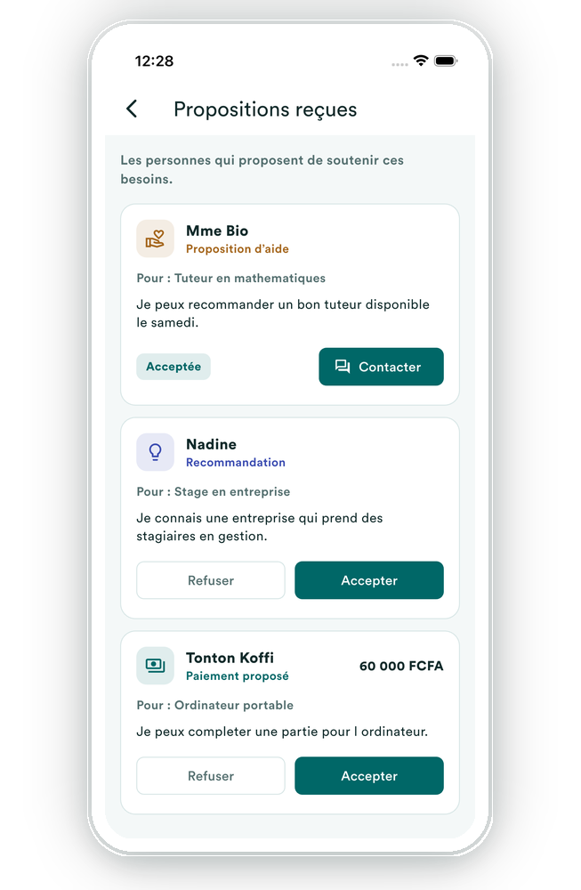 Vos proches participent, sans application